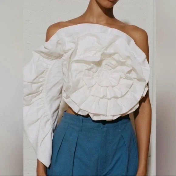 Mara Hoffman full circle Minerva white top size 4 NEW! New with tags! - Picture 5 of 12